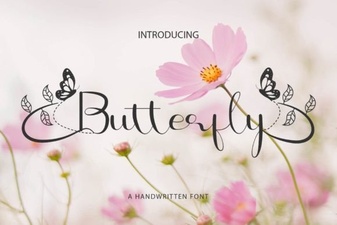Design with Elegant Butterfly Font Projects