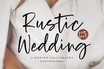 Rustic Fonts for Authentic Wedding Designs