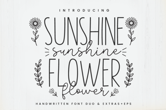 Sunshine Flower Font: Bright Typography Ideas
