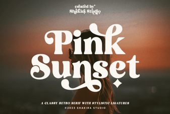 Pink Sunset Fonts for Creative Designs & Projects